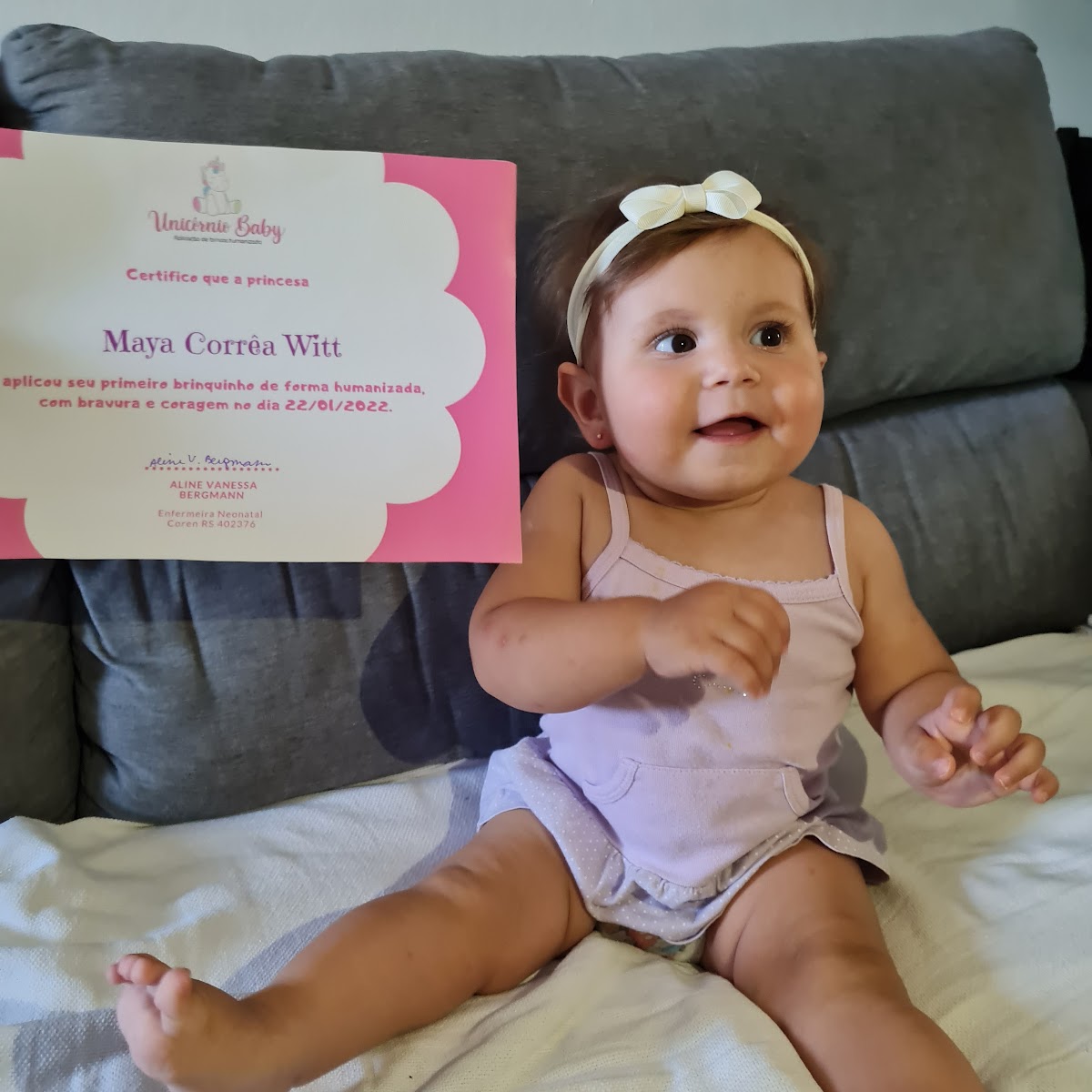 Primeiro brinco humanizado bebê Porto Alegre